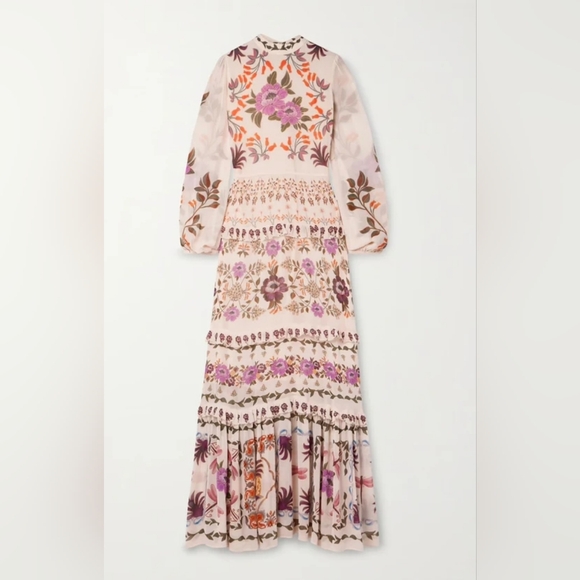 XL NWT FARM Rio Winter Garden Maxi Dress, Cream - Picture 5 of 15